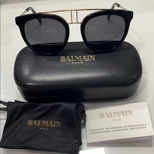 New Balmain Sunglasses with Case